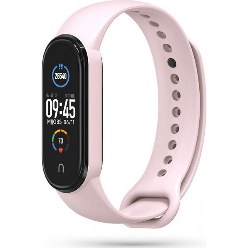 Xiaomi Silicone Λουράκι Mi Band 5 - Pink 